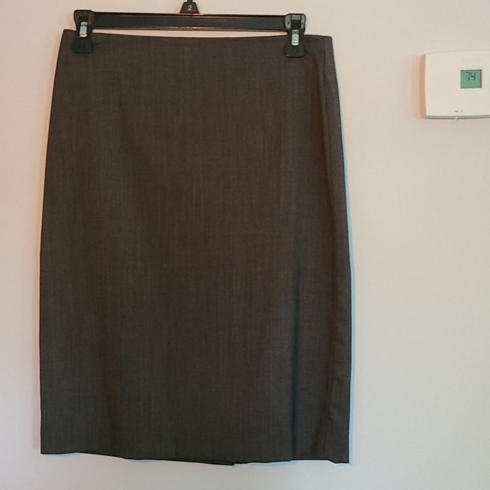 Gray Pencil Skirt